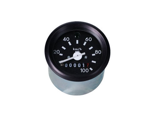 Tachometer 100km rund 60mm - 100km/h,